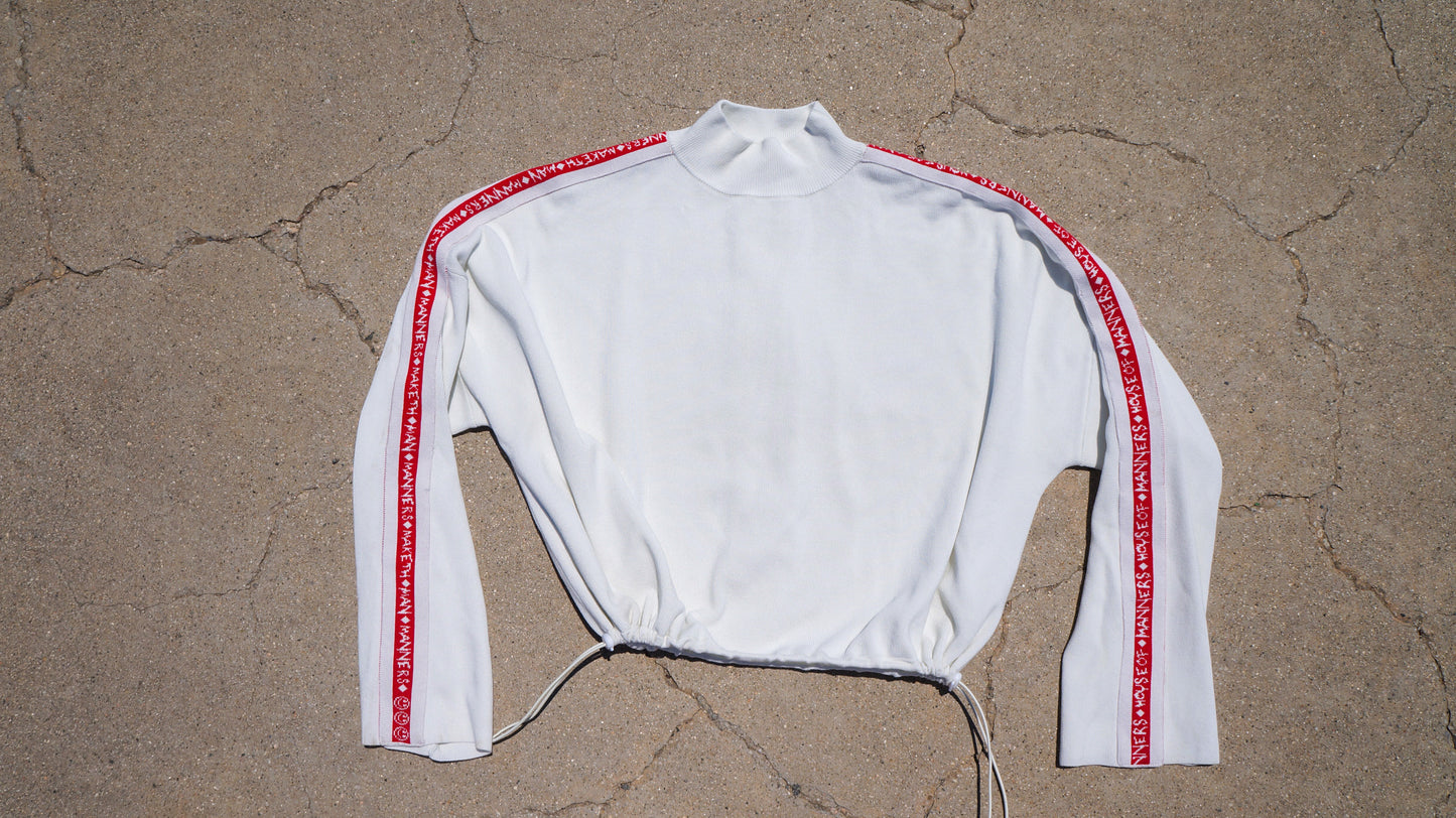 Cropped Mock Neck Sweater