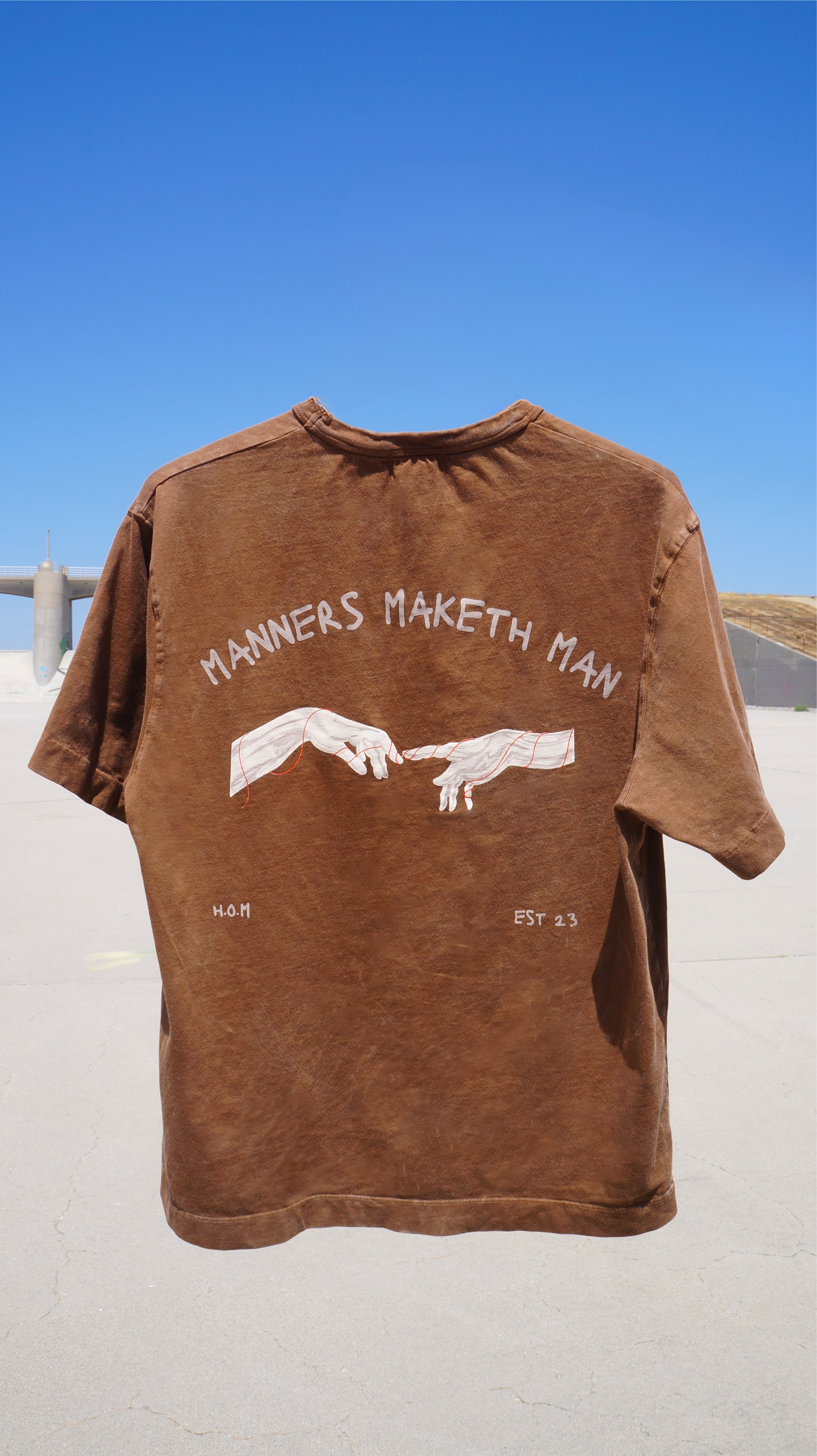 ‘Manners Maketh Man’ Sand Wash T-Shirt