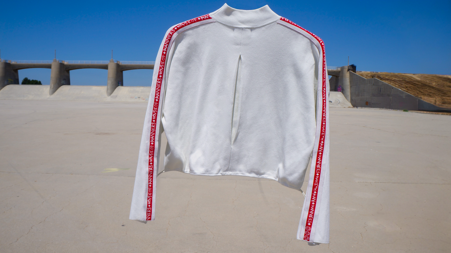 Cropped Mock Neck Sweater