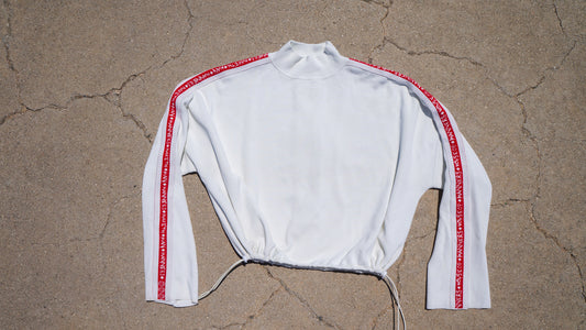 Cropped Mock Neck Sweater